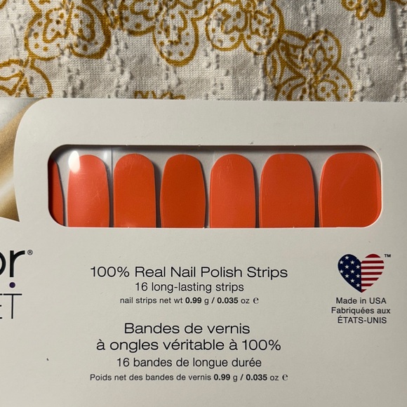 Color Street Vibrant Orange Nail Strips Trio - Picture 8 of 9